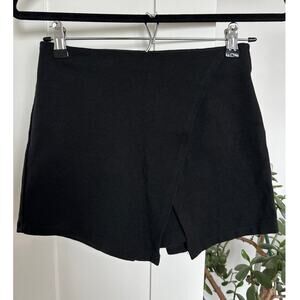 Brandy Melville Black Mini Skort, One Size, EUC